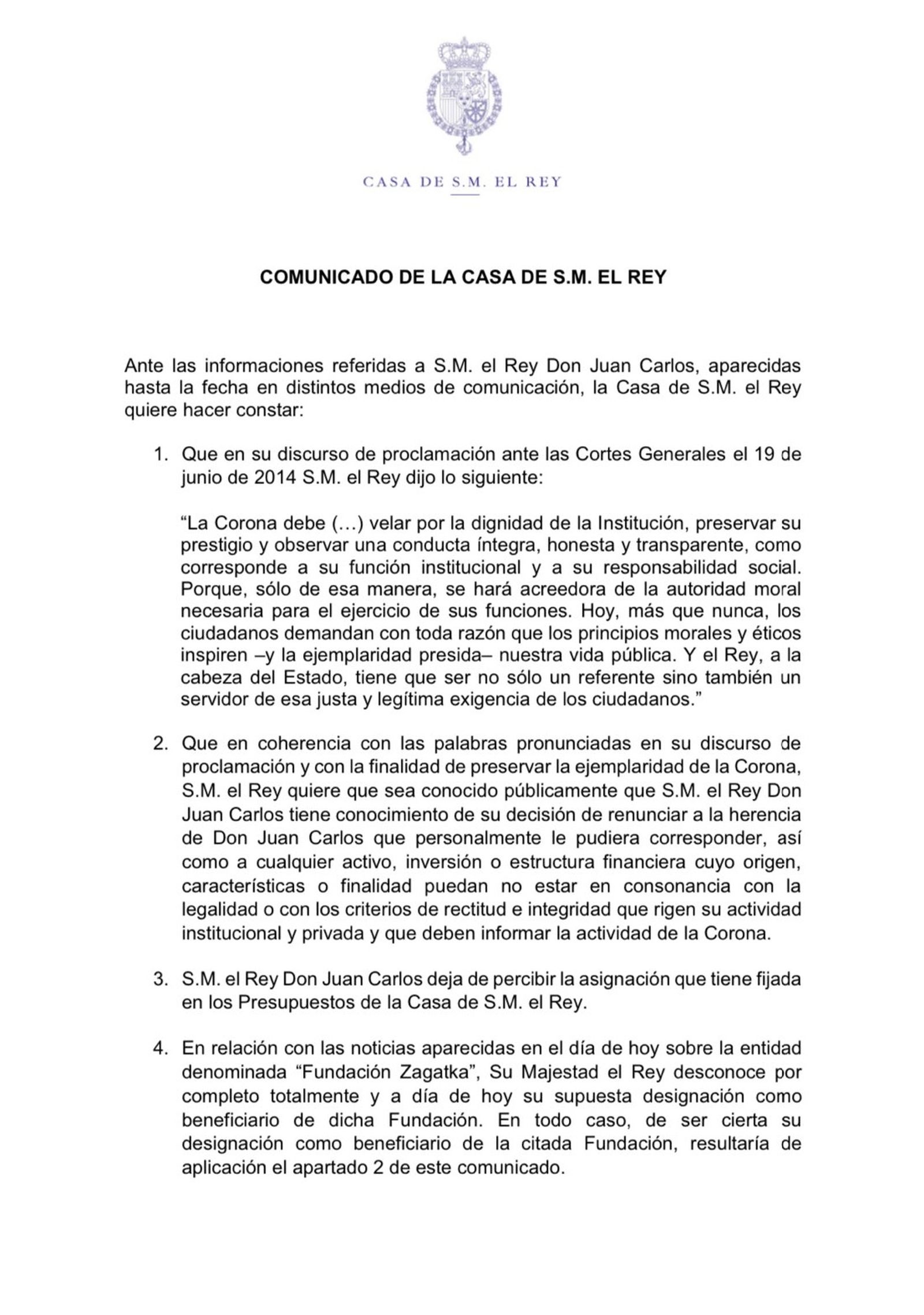 comunicado