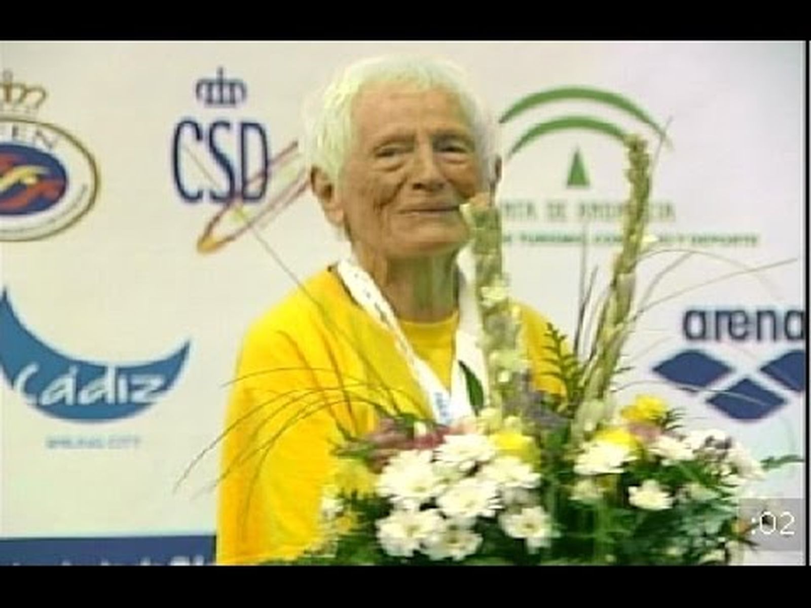La nadadora más longeva del Campeonato de Europa Master