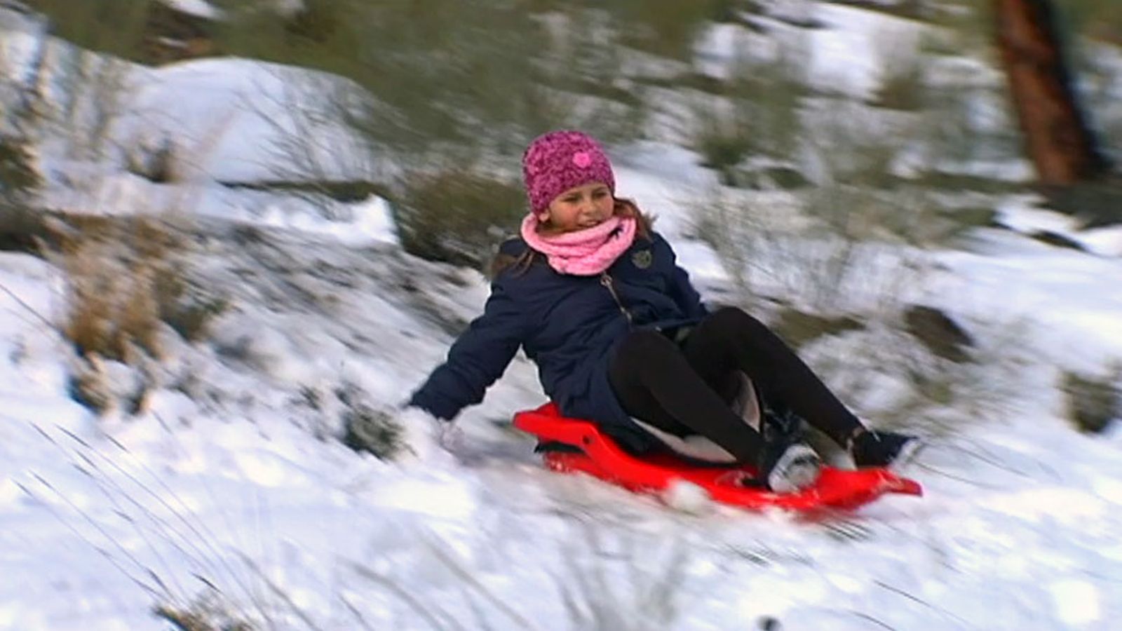 Niña nieve Almería
