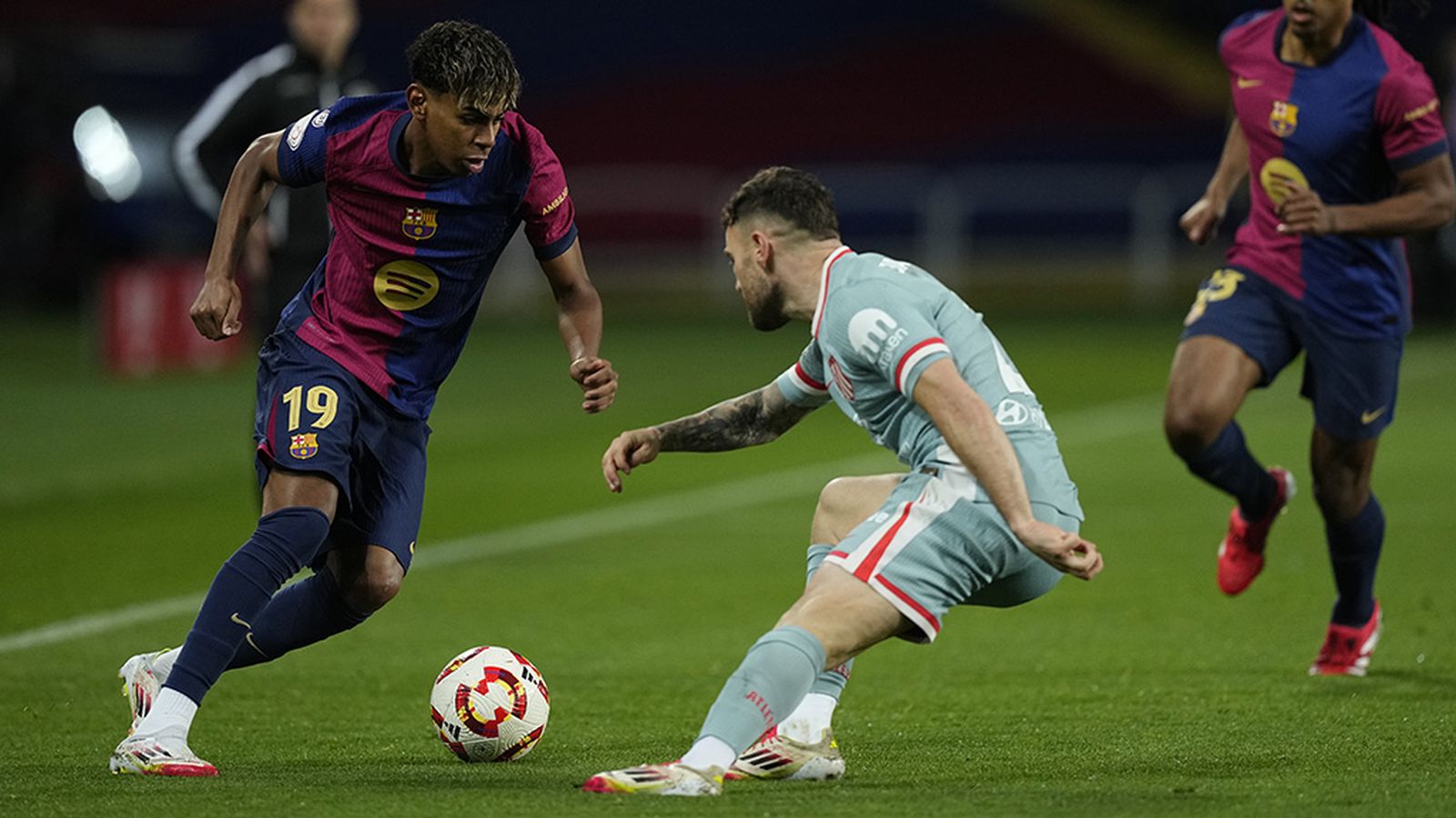 Lamine Yamal en el Barcelona Atlético en Copa del Rey