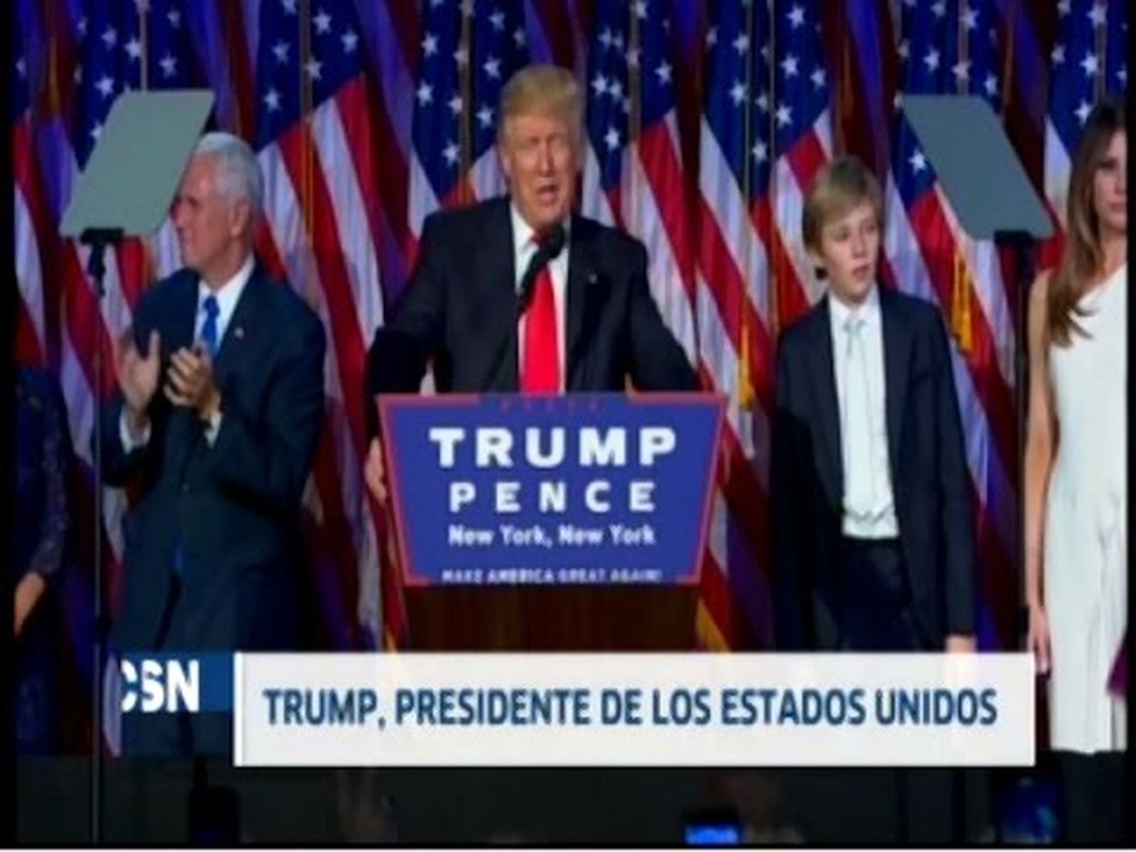 Trump, nuevo presidente de EEUU
