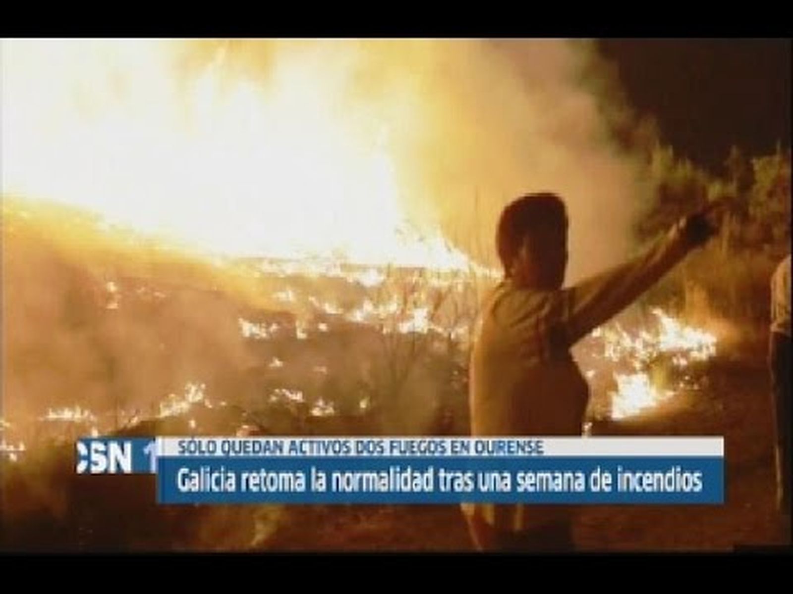Incendios forestales en Galicia y Portugal