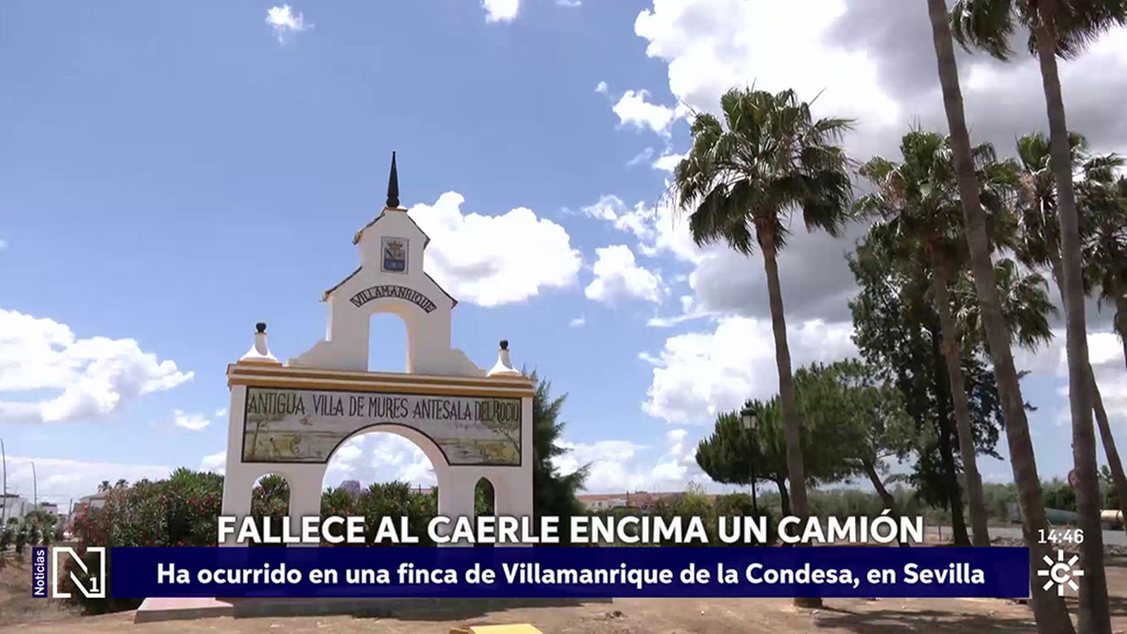 Muere un hombre en Villamanrique de la Condesa al caerle encima el camión que reparaba