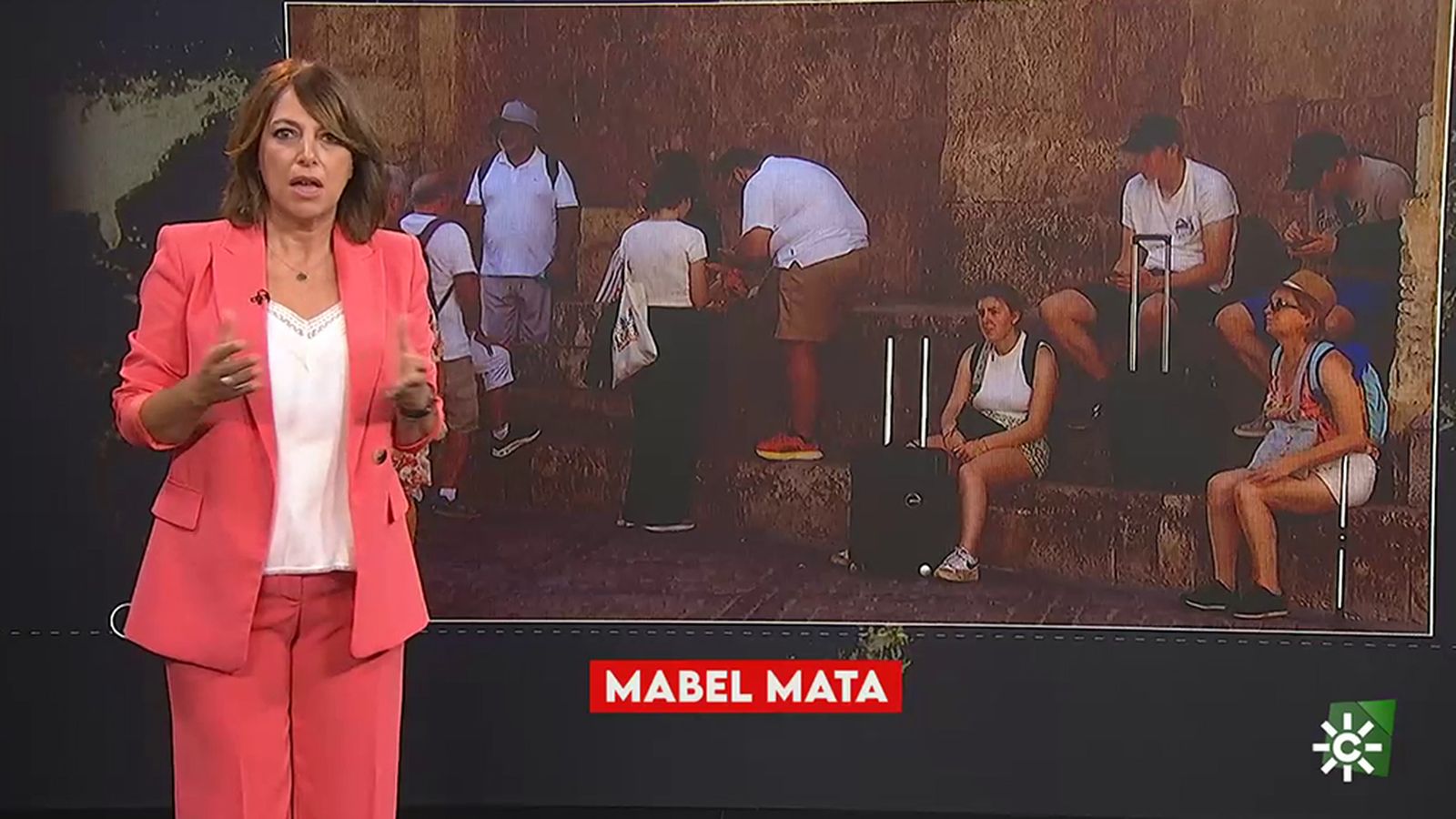 Reporteros sobre clima y turismo