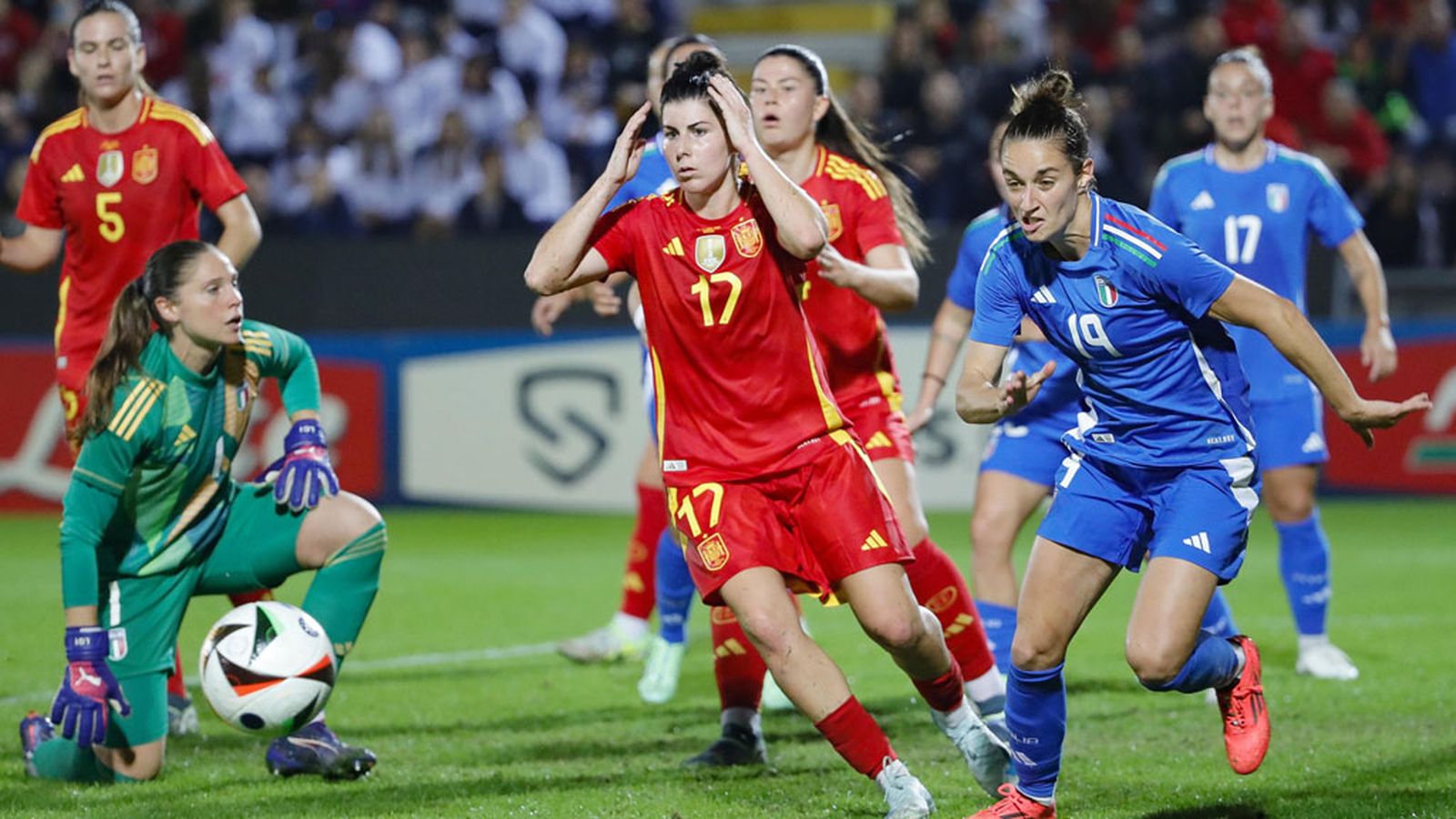 España Italia selección femenina