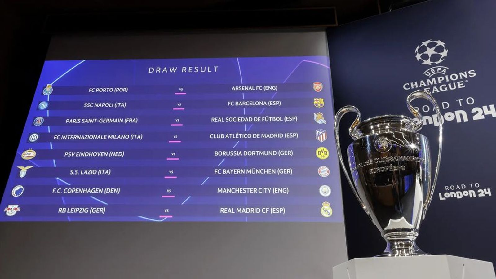 sorteo Champions