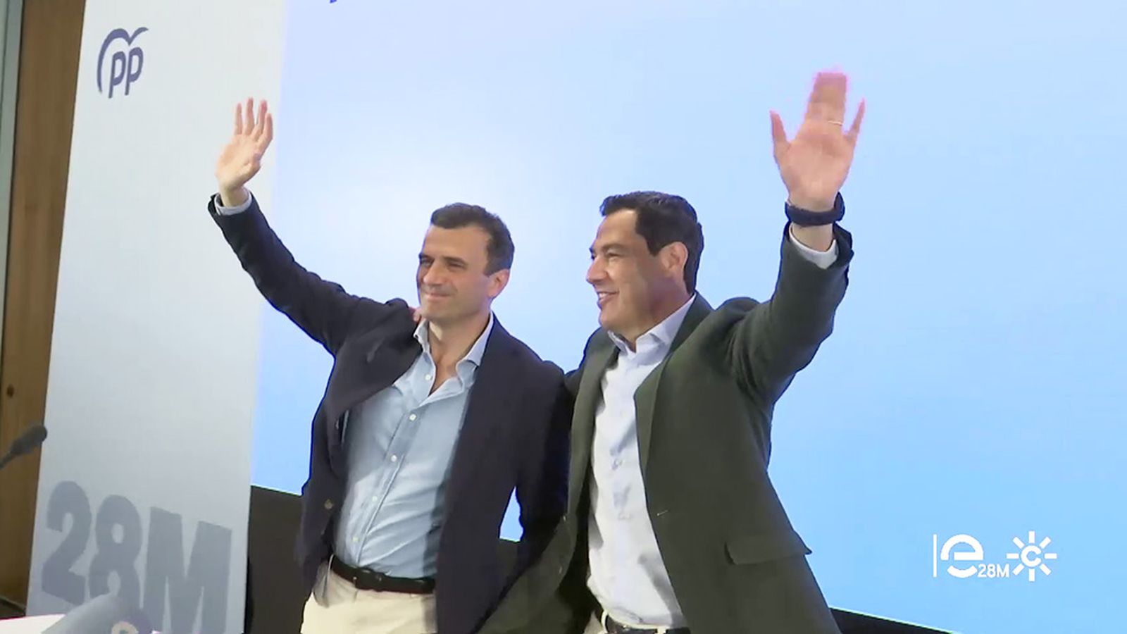 Moreno con el candidato de Cádiz