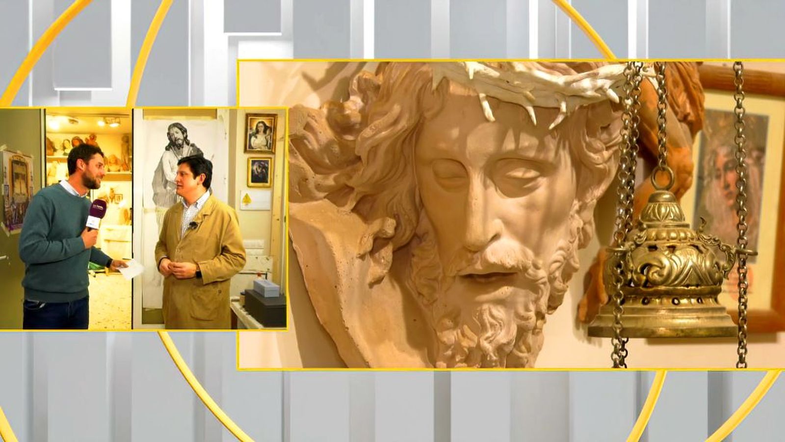 El arte y la fe se dan la mano en el taller de Fernando Aguado a las puertas de la Semana Santa