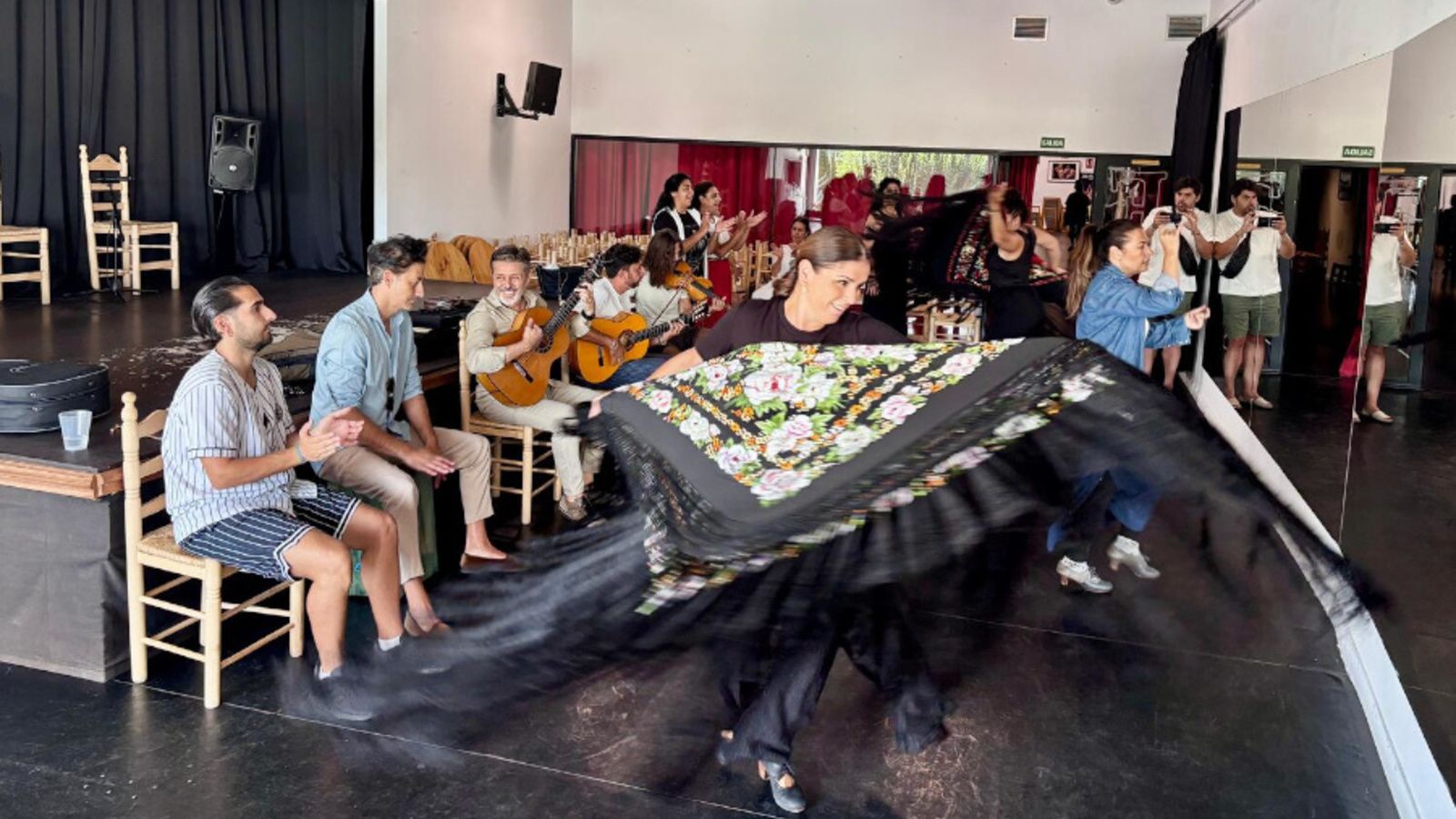 Ensayos del espectáculo ‘Las gitanas cantan y bailan a Lorca’, previo a la inauguración del ciclo ‘Lorca y Granada en los Jardines del Generalife’.