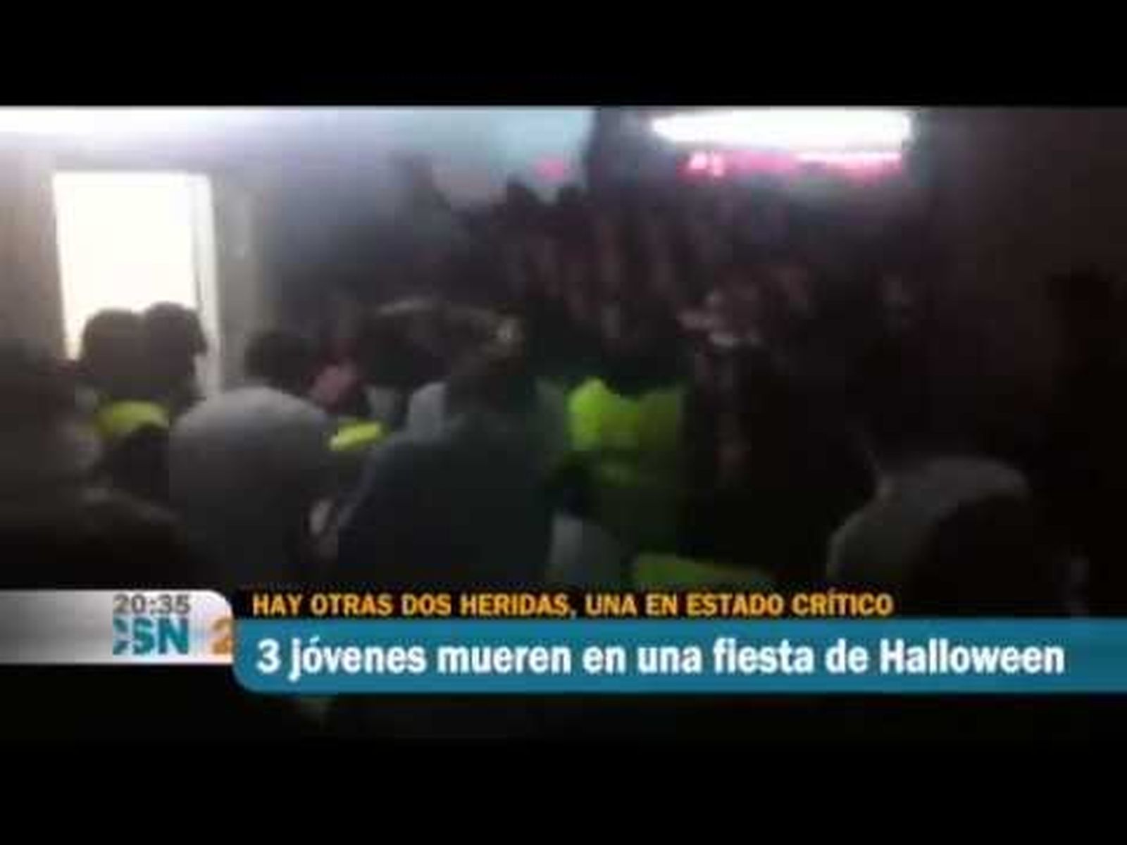 Tragedia en el Madrid - Arena: mueren varias jóvenes por una avalancha de gente en Halloween (2012)