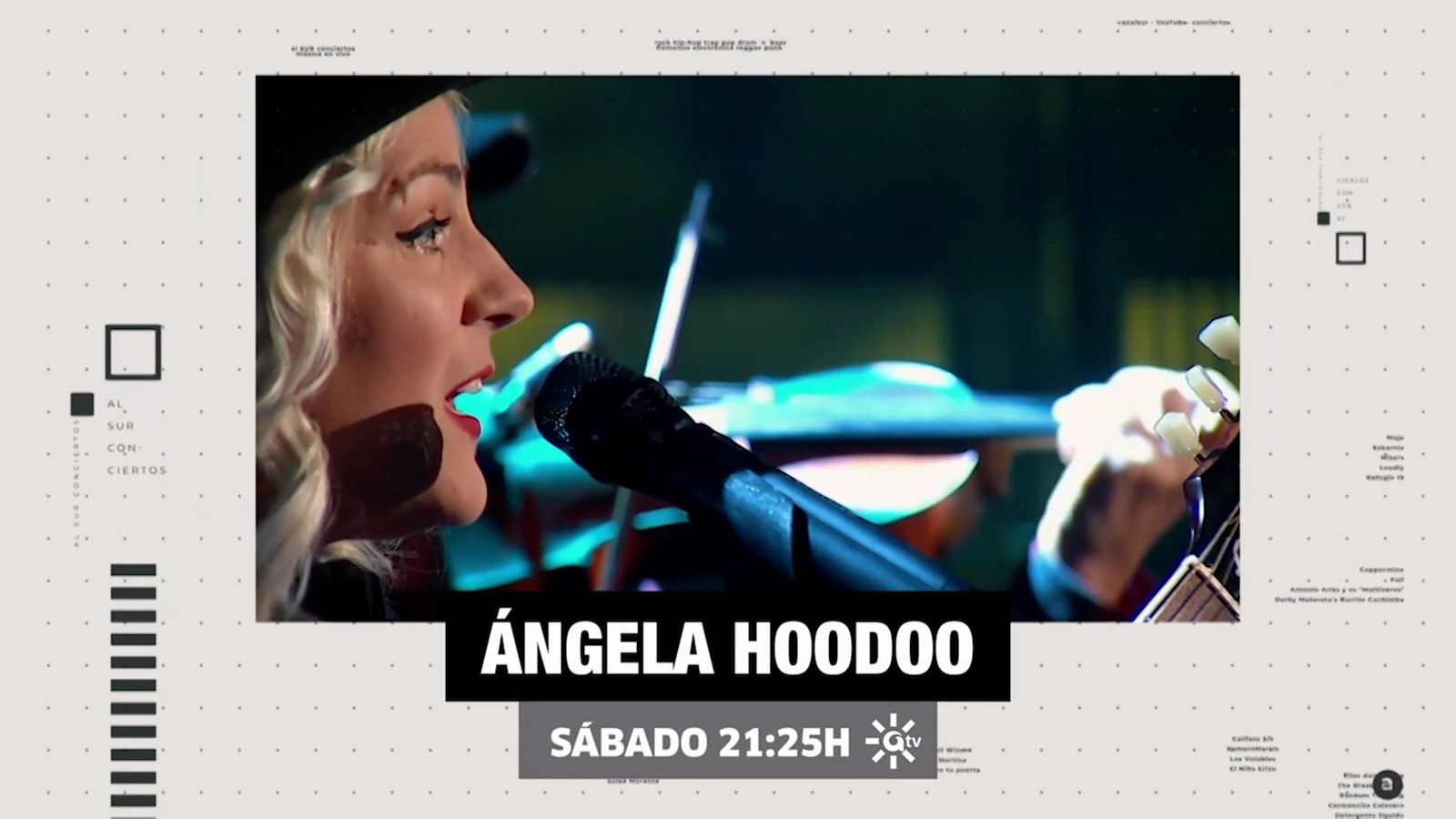 La artista granadina Ángela Hoodoo en "Al Sur Conciertos"