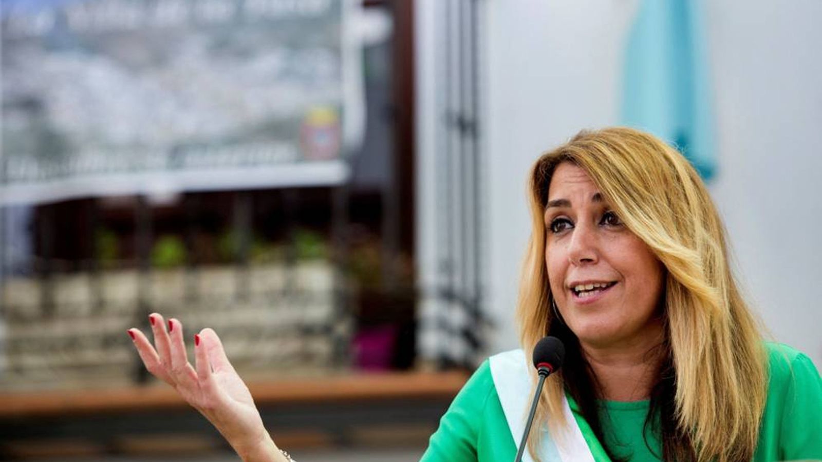 Susana Díaz en un acto de septiembre en la provincia de Málaga
