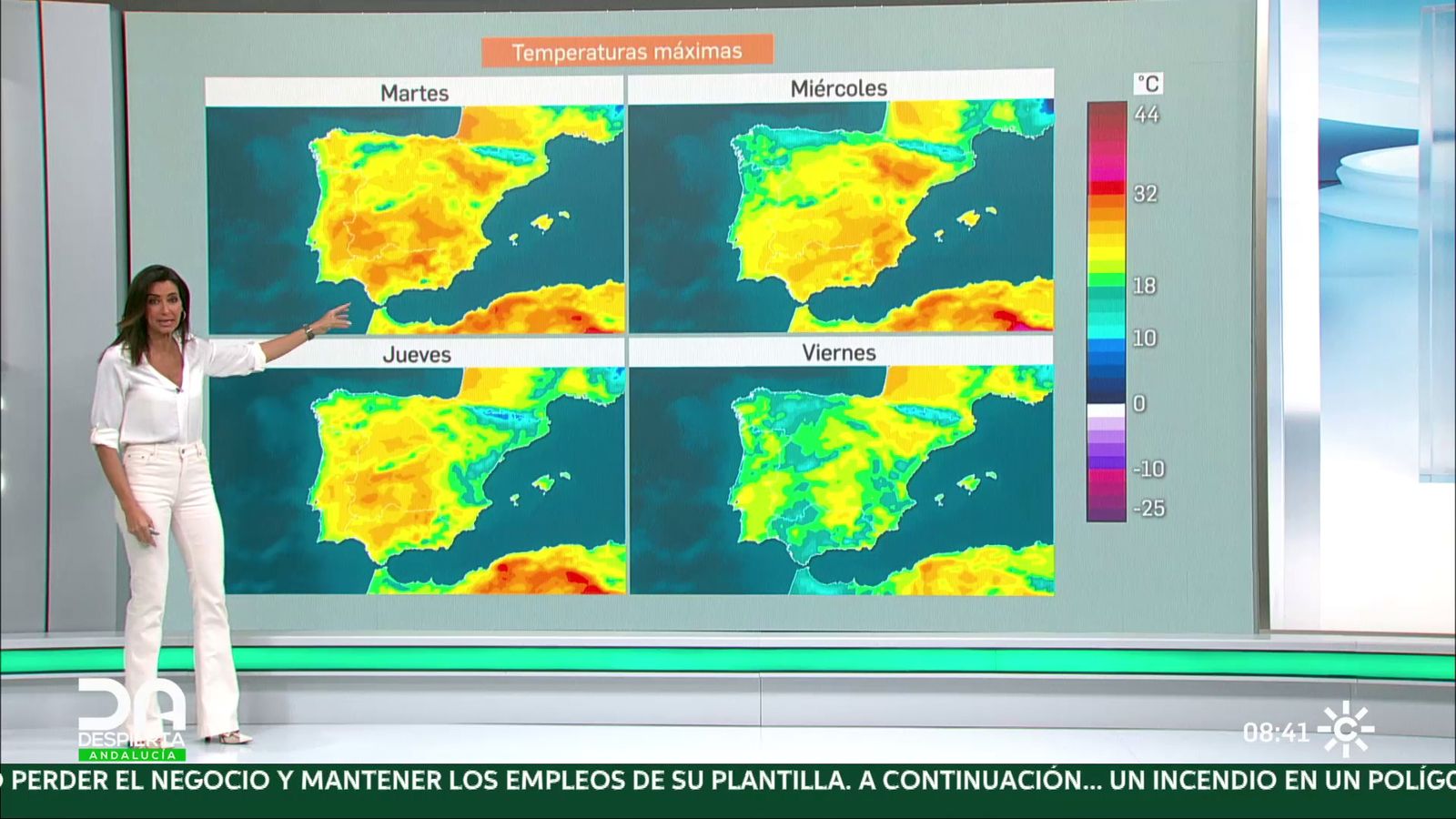 Mas calor en Andalucía