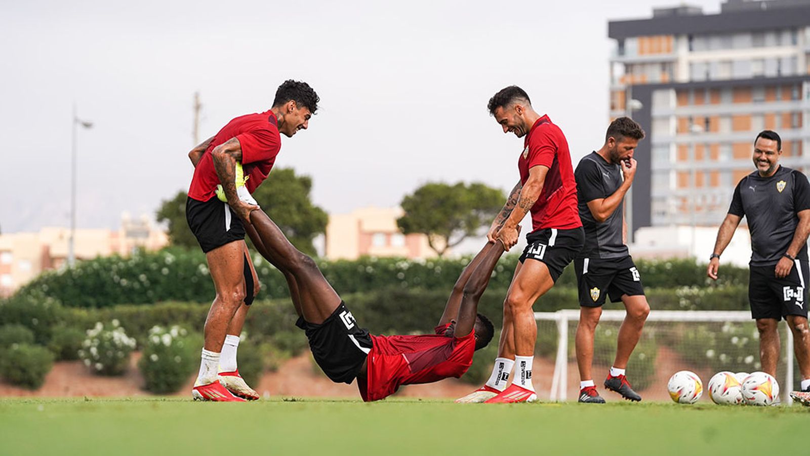 Entrenamiento de la UD Almería