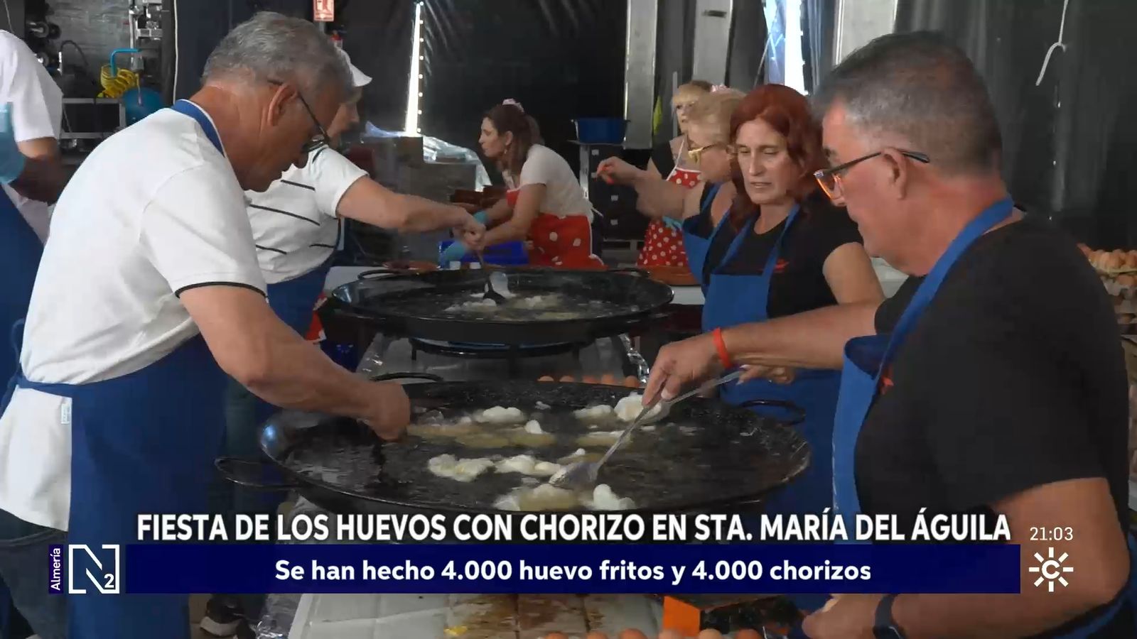 Fiesta de los huevos con chorizo