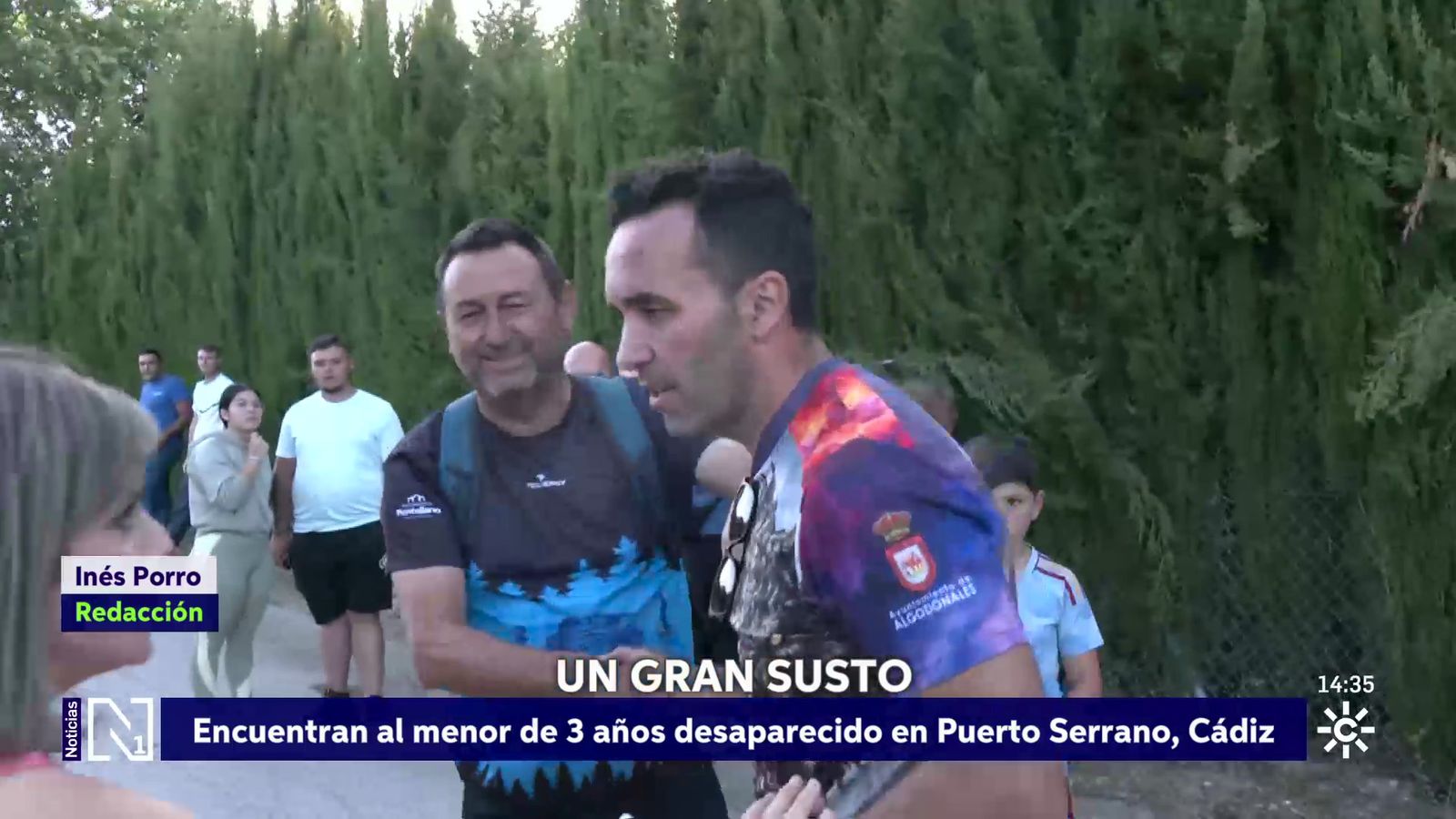 Encuentran al niño en la Vía Verde en Puerto Serrano