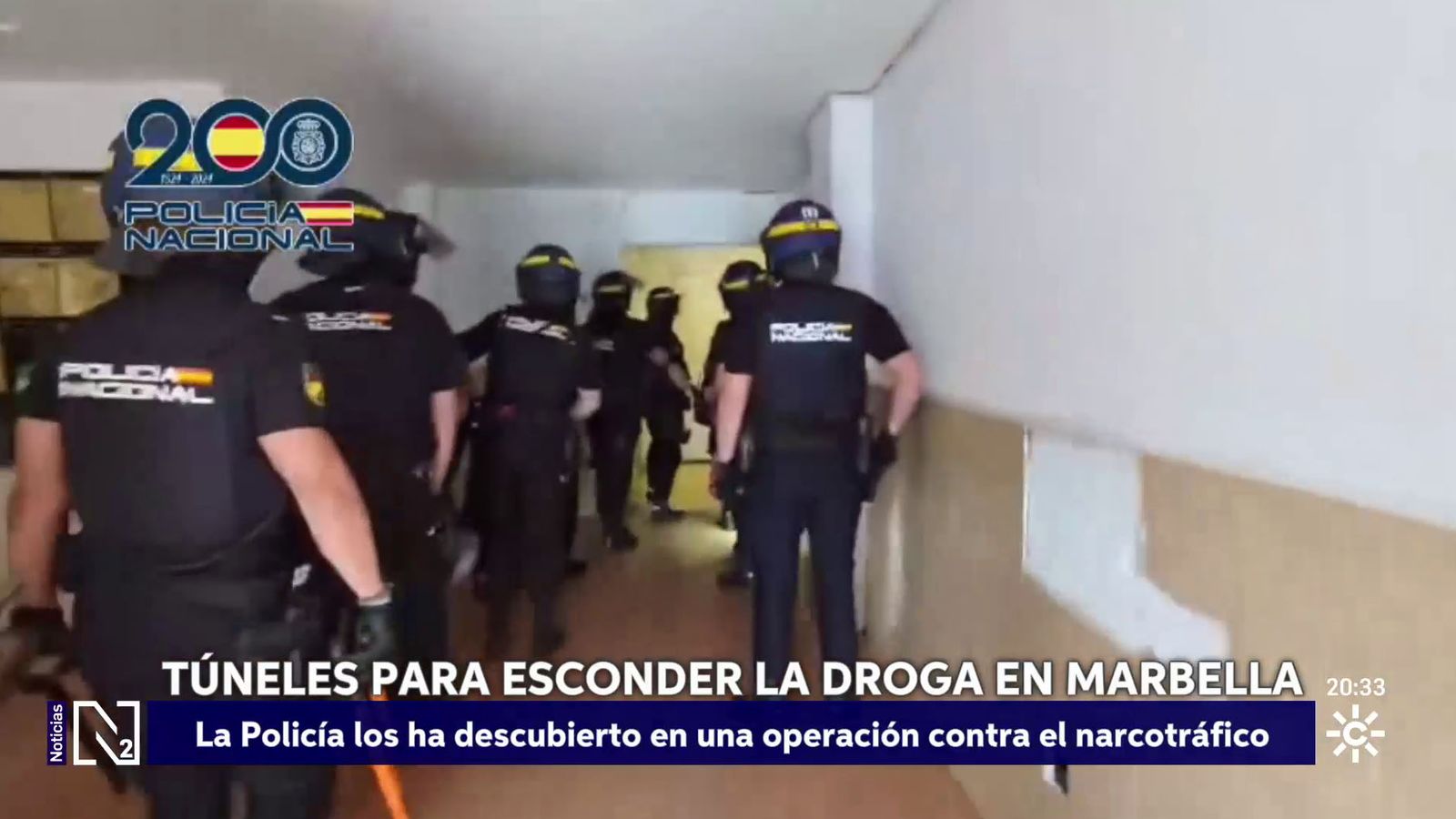 Túneles para la droga encontrados en una operación en Marbella