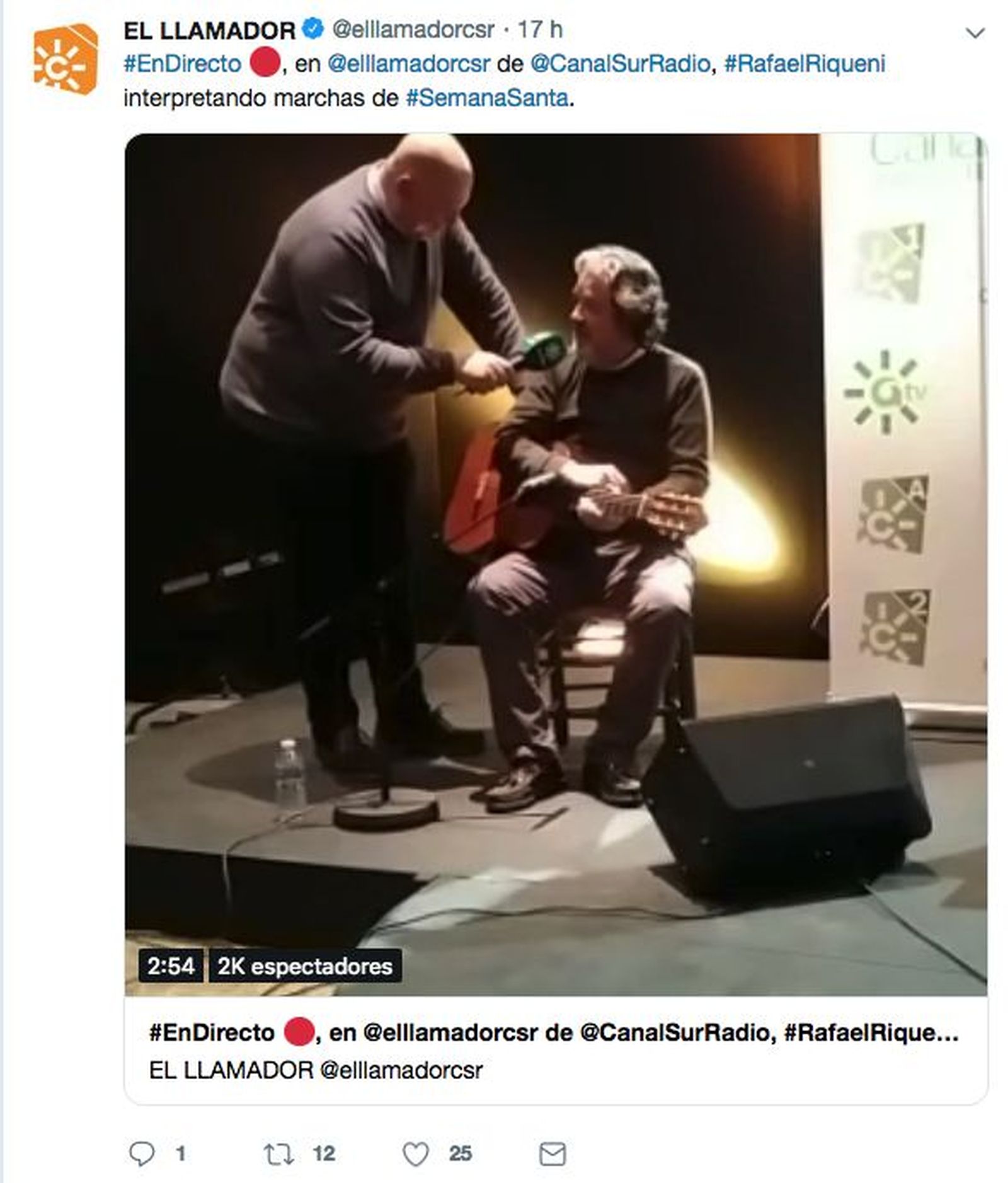 captura Twitter El Llamador