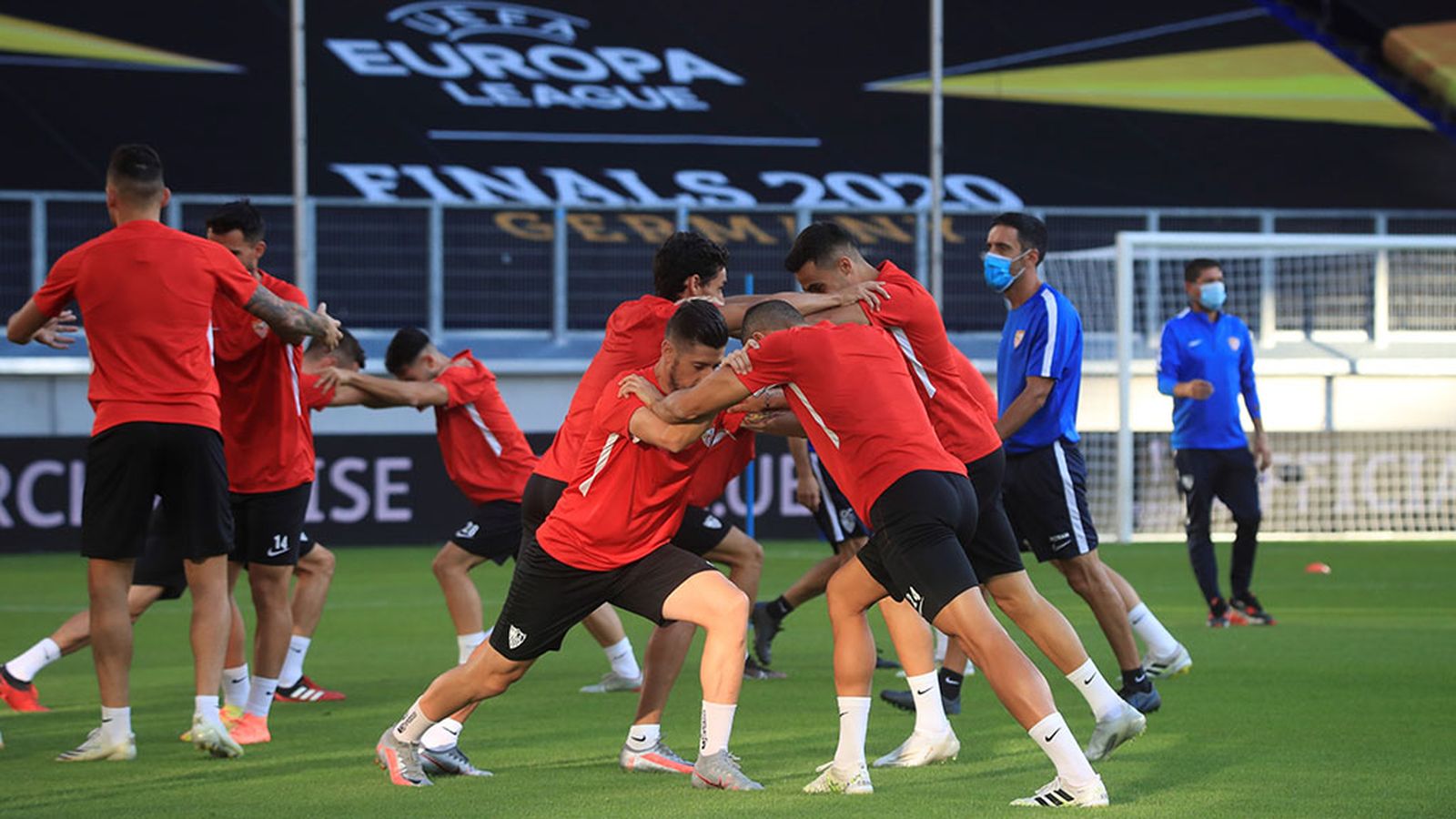 Entrenamiento del Sevilla en Alemania
