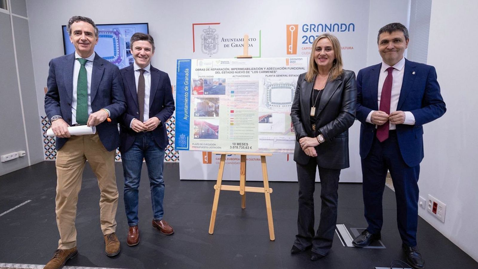 Tres millones de euros para reformar el Nuevo Los Cármenes