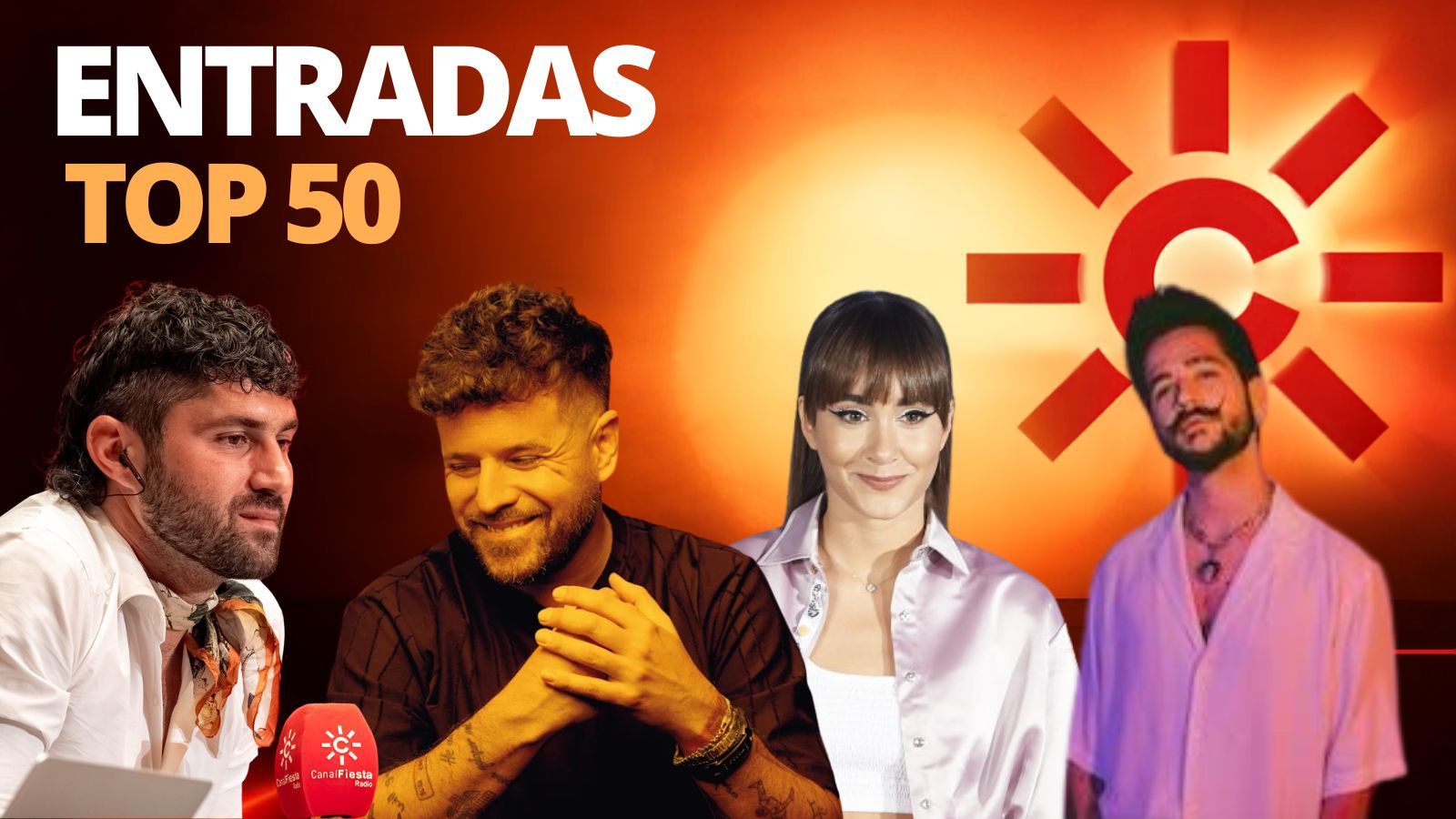 Entradas en el Top50 de Canal Fiesta