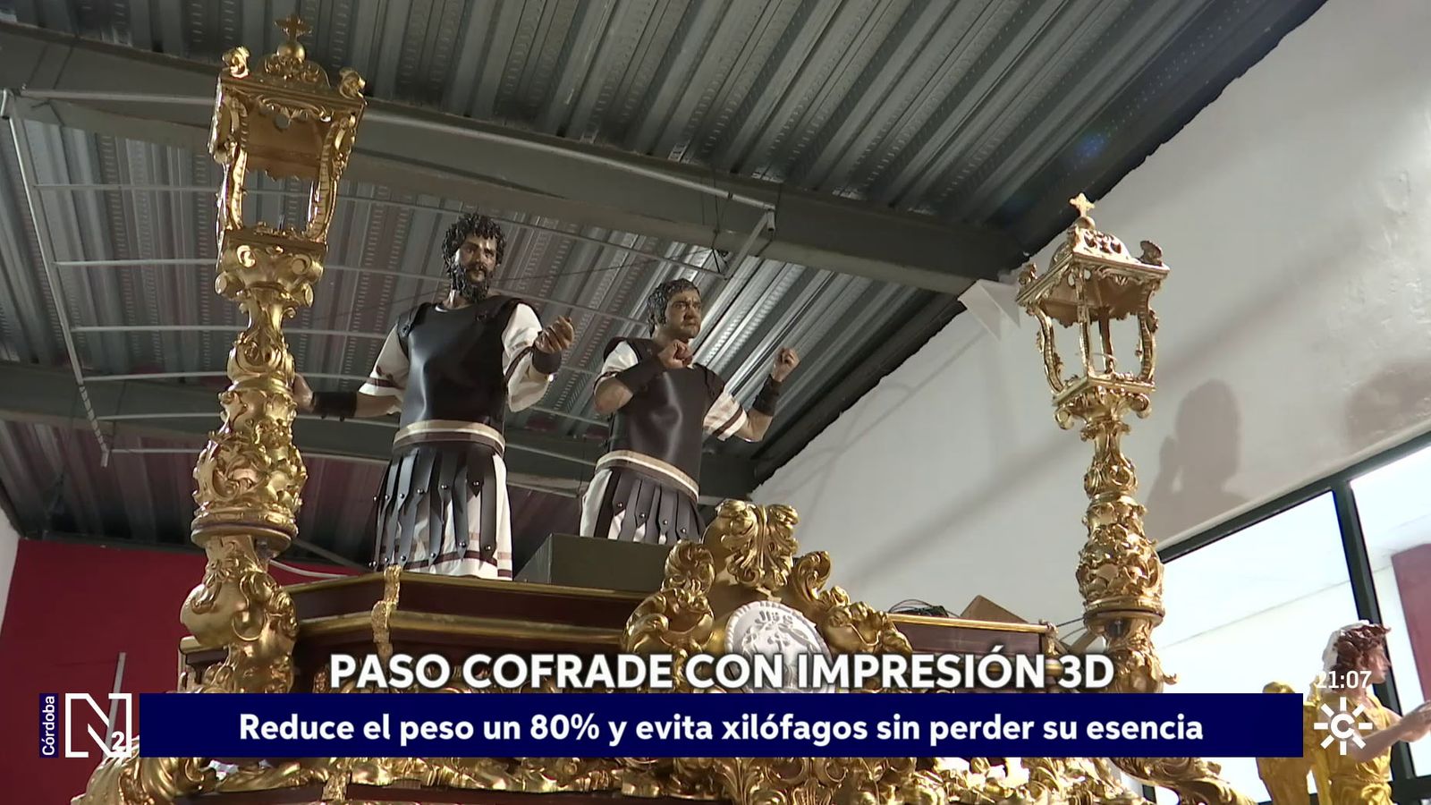 Paso restaurado en Puente Genil con impresión 3D