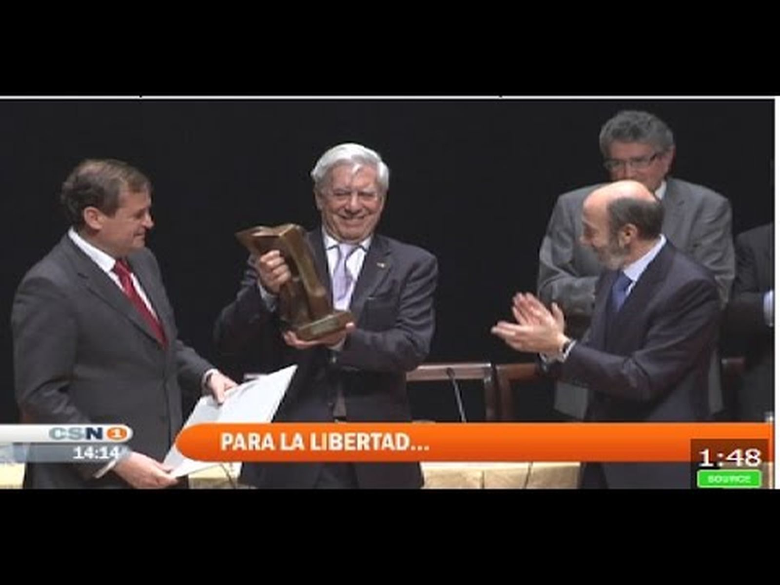Muere Mario Vargas Llosa | Vargas LLosa, Premio Libertad de Expresión en San Fernando (Cádiz, 2010)