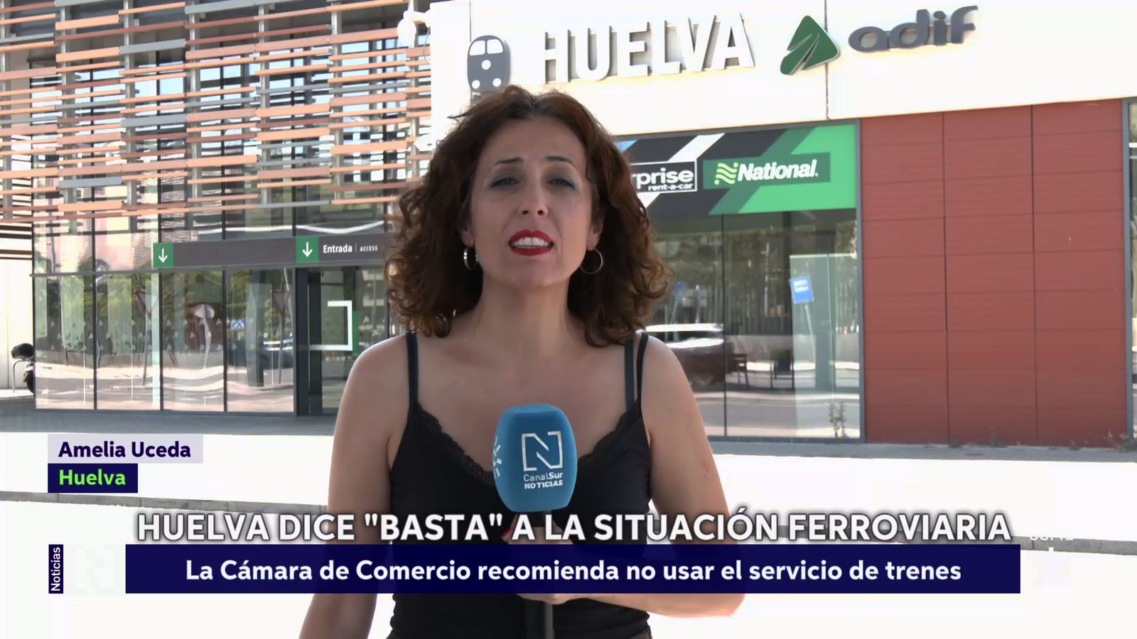Huelva se planta ante la situación de los trenes