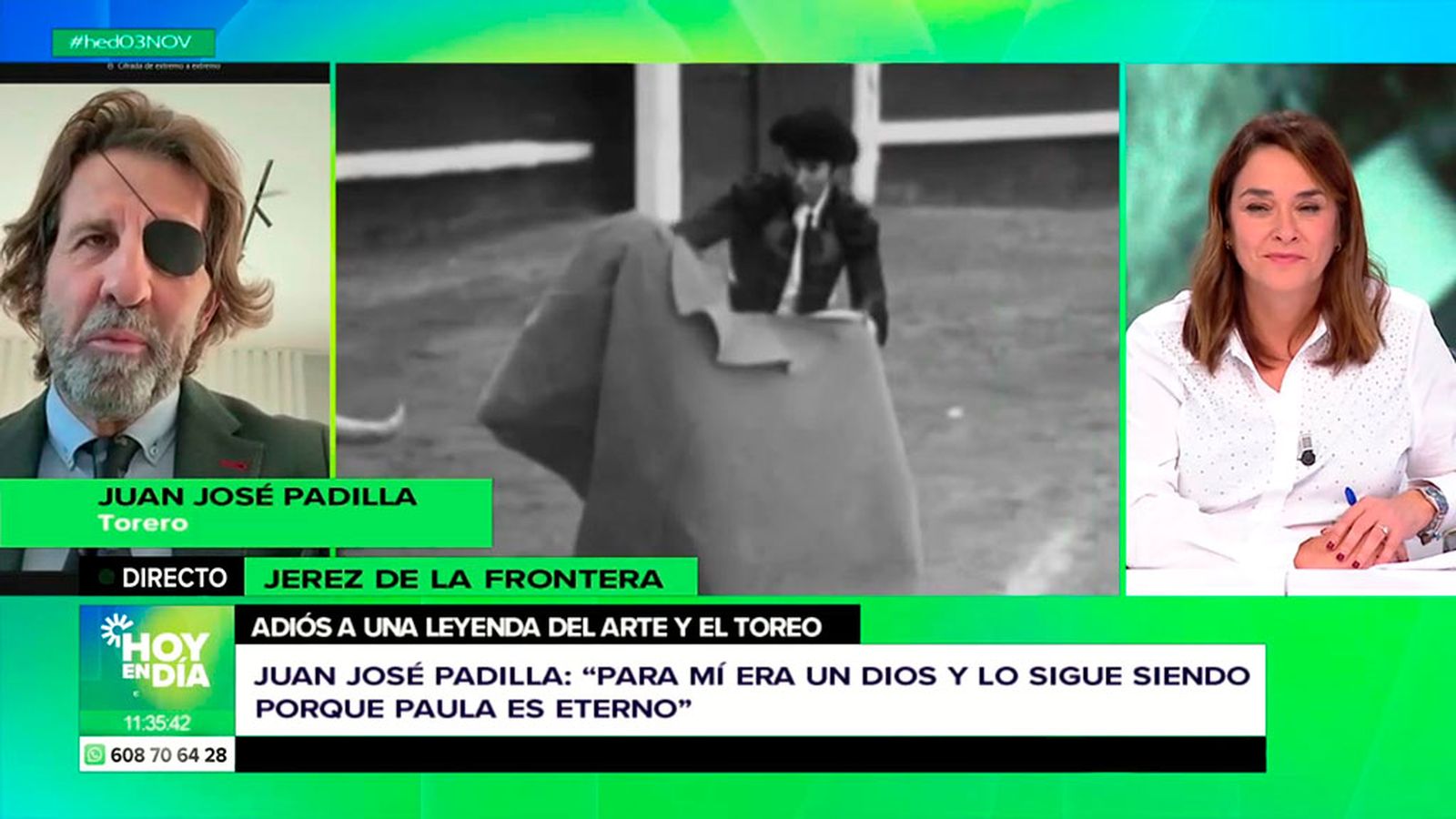 Juan José Padilla: Los mitos como el maestro Rafael de Paula nunca morirán