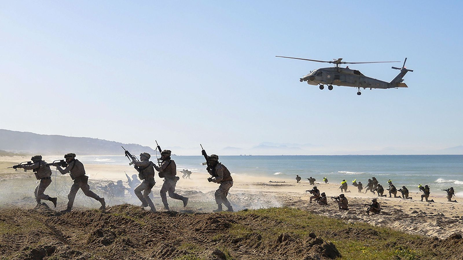 Maniobras militares de la OTAN en Barbate