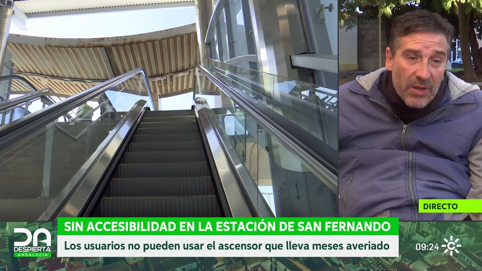 Fotógrafo denuncia problema de accesibilidad estación de tren San Fermando