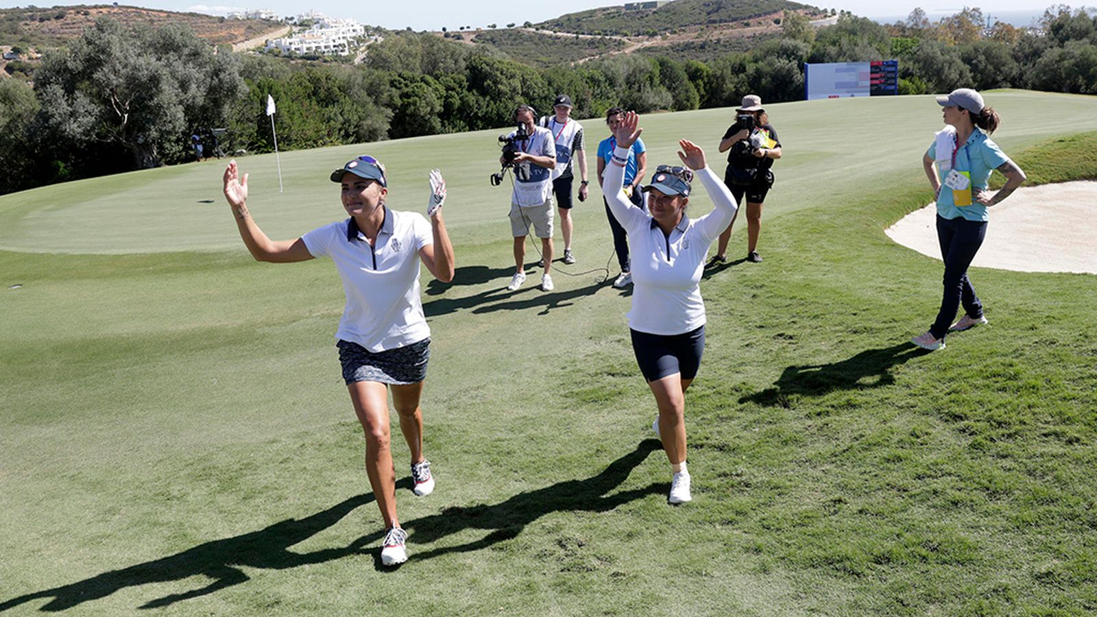 Golfistas americanas en la Solheim