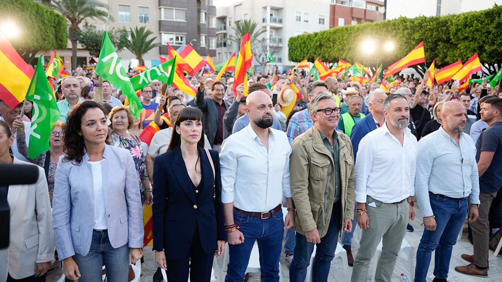 Acto de campaña de Vox viernes