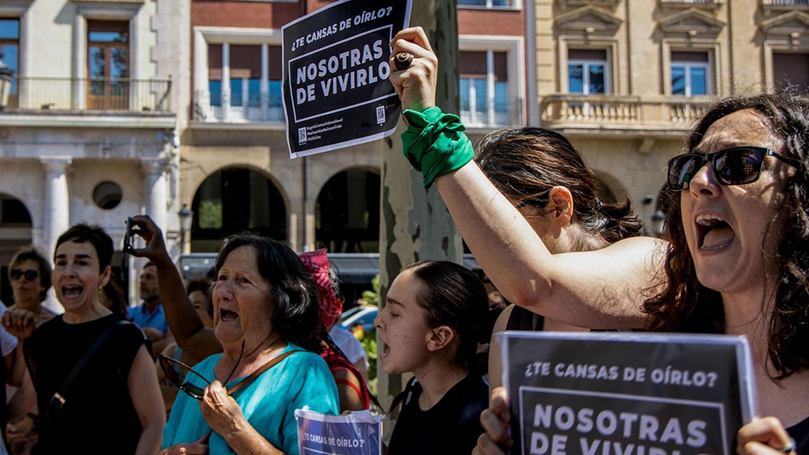 concentración contra la violencia machista en logroño