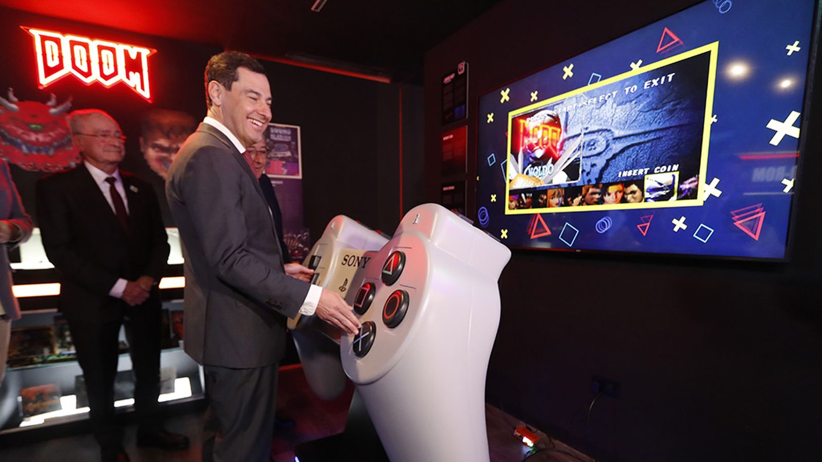 Moreno en el Museo del Juego