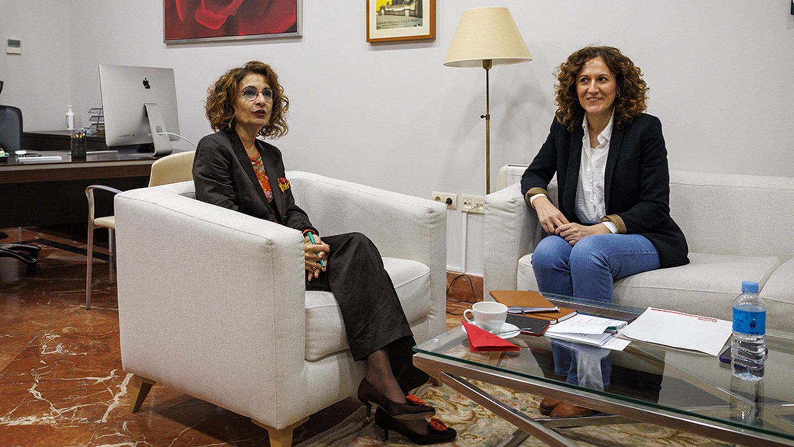María Jesús Montero y Nuria López en el PSOE