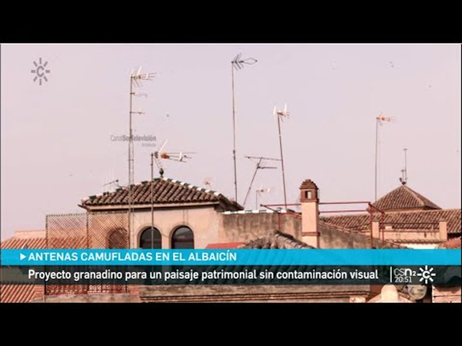 Las antenas de televisión desaparecen del Albaicín granadino
