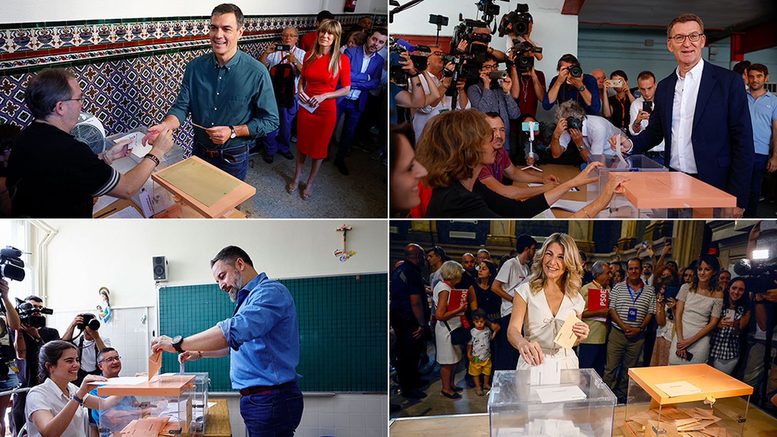 Así han votado los candidatos del 23J