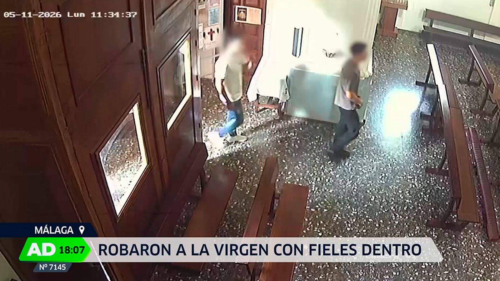 Roban las joyas de la Virgen del Rosario en el Palo