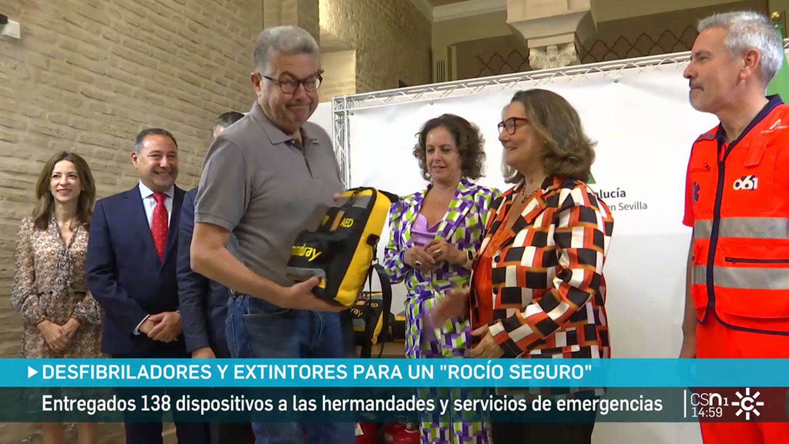 Desfibriladores para el camino del Rocío