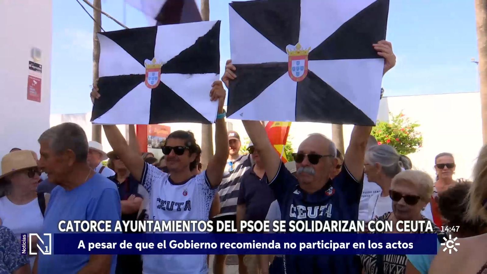 Ayuntamientos socialistas desoyen a su partido y se concentran por Ceuta