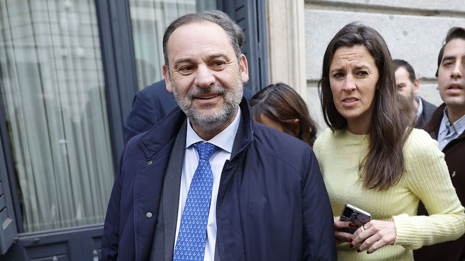 Ábalos en los pasillos del Congreso