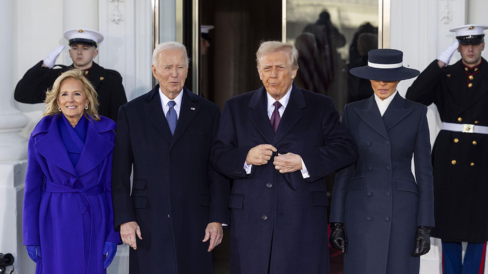 Biden y Trump en la Casa Blanca