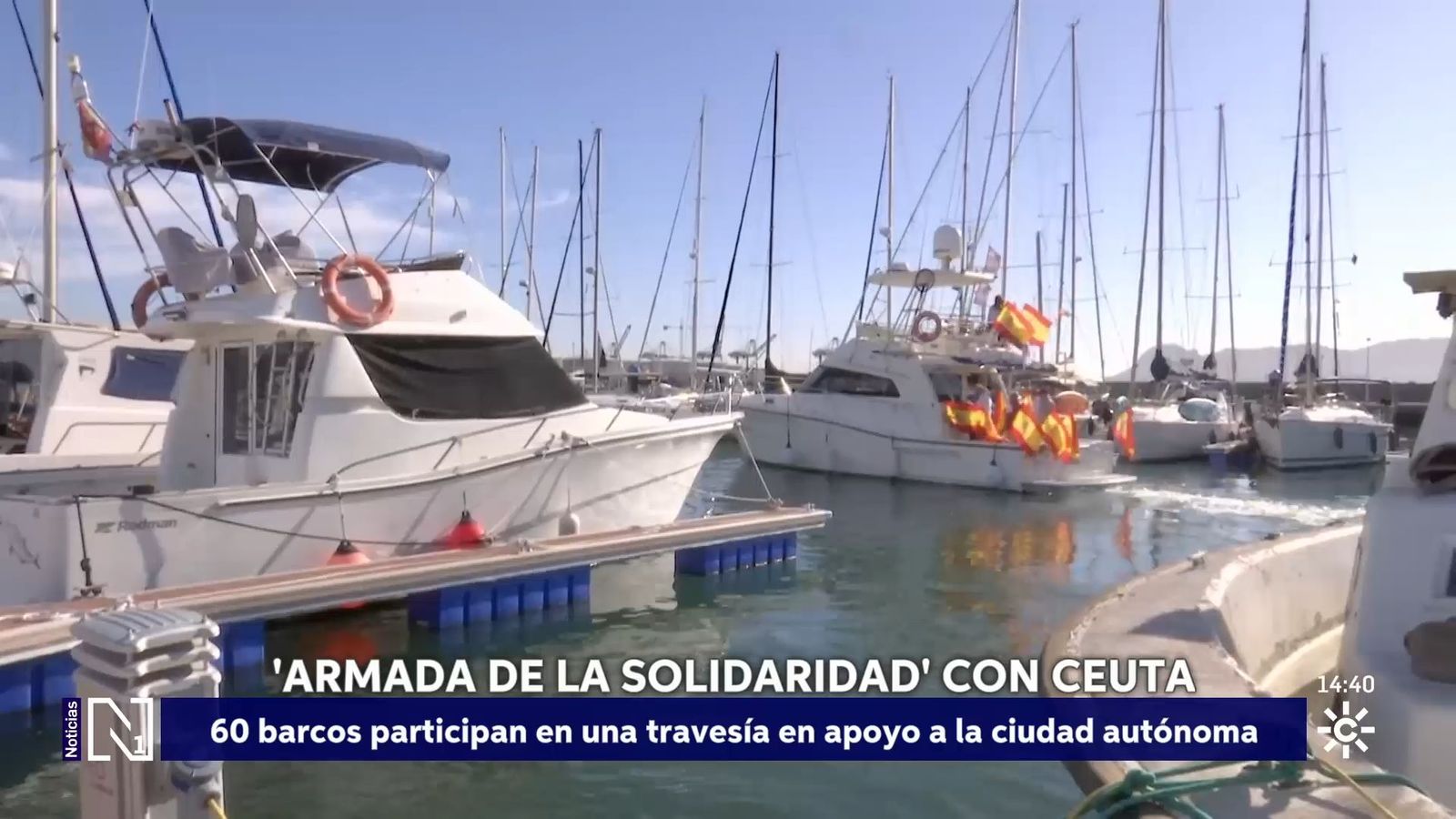 La Armada de la Solidaridad sale rumbo a Ceuta