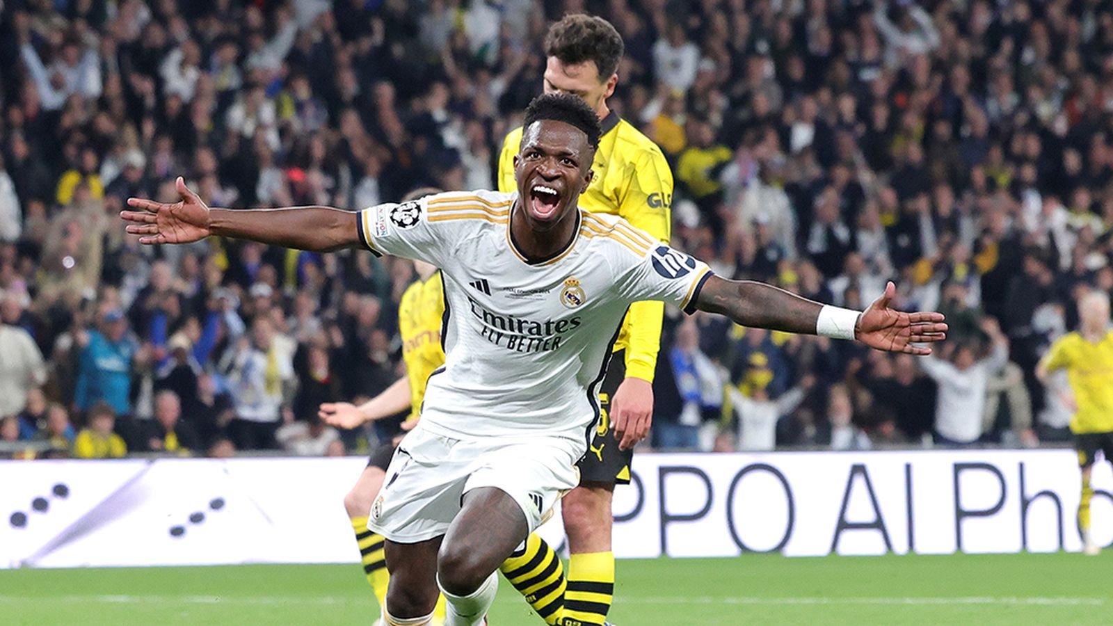 Vinicius en la final de la Champions