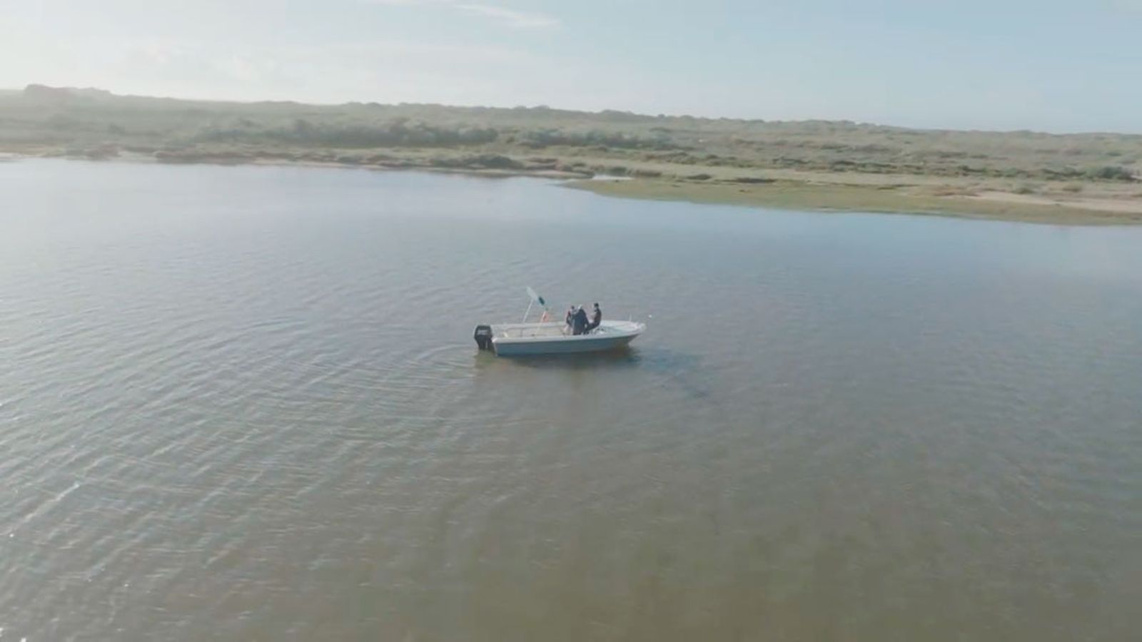 Navegamos por el río Piedras en Cartaya Huelva