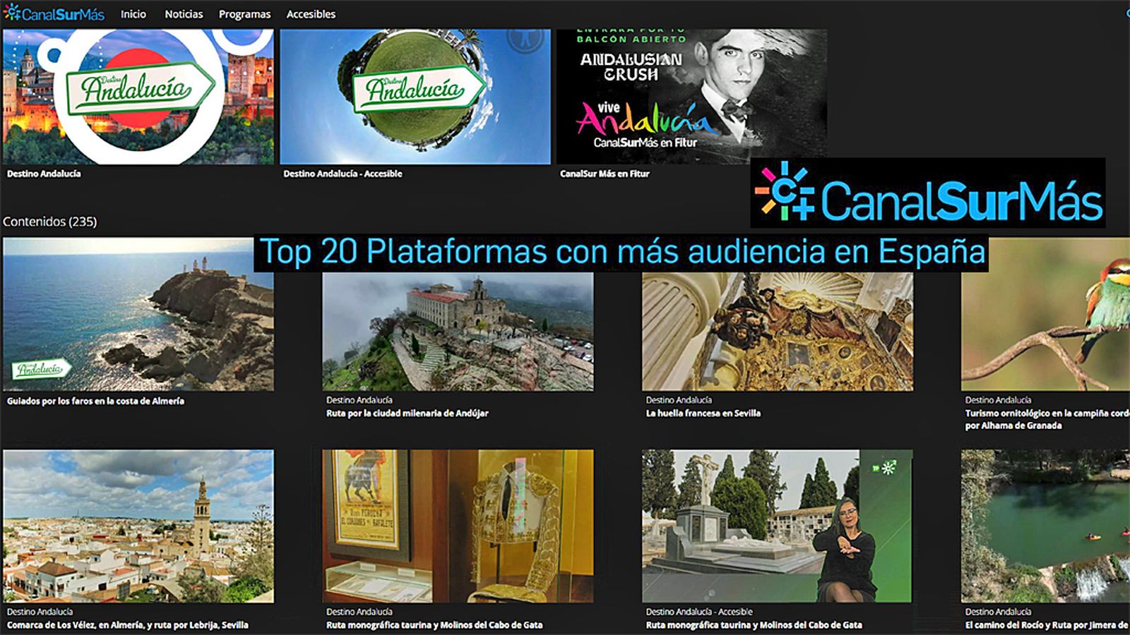 PREMIO CANALSUR MAS OK COMUNICACIÓN FOTO