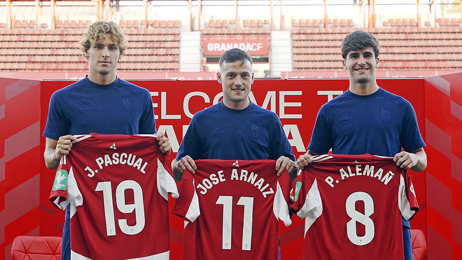 El Granada presenta a José Arnáiz, Pedro Alemañ y Jorge Pascual