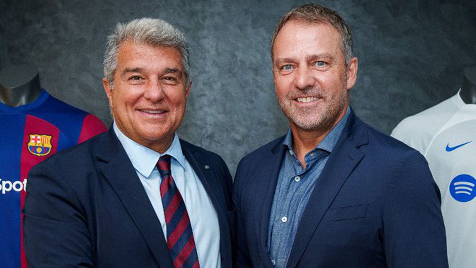 flick y Laporta Barcelona