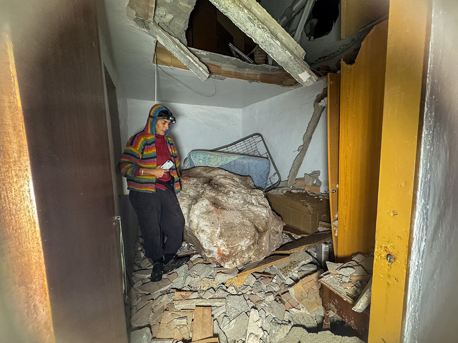 Casas destrozadas en Lújar